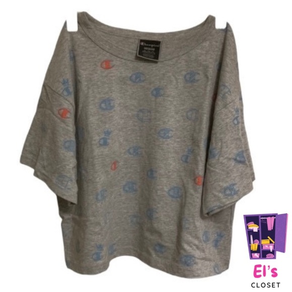 Champion Logo Crop Top M - Picture 1 of 3